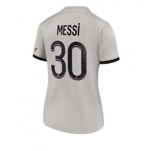 Paris Saint-Germain Lionel Messi #30 kläder Kvinnor 2022-23 Bortatröja Kortärmad